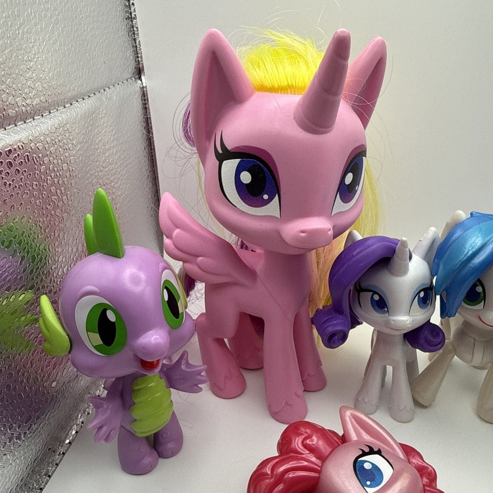 My Little Pony Mega Friendship‎ MLP Lot Of 8 Spike & 7 Ponies with Cadance 6" - Picture 9 of 14